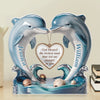 From One Heart To Another, Always - Couple Personalized Custom Acrylic Plaque Custom Shape - Gift For Husband Wife, Anniversary