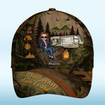 Coffee, Camper, Repeat - Camping Personalized Custom Hat, All Over Print Classic Cap - Gift For Campers, RV Travelers