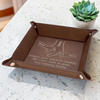 Come Home To Love - Family Personalized Custom Leather Valet Tray - Father's Day, Gift For Dad, Grandpa