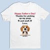 Dad, You’re Paws-itively The Best - Dog Personalized Custom Unisex T-shirt, Premium T-shirt, Hoodie - Father's Day,  Gift For Dad, Pet Owners, Pet Lovers