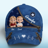 Grandpa And His Stars - Family Personalized Custom Hat, All Over Print Classic Cap - Father's Day, Gift For Dad, Grandpa