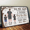 Now You Are Their Hero - Family Personalized Custom Horizontal Poster - Father's Day, Gift For Son