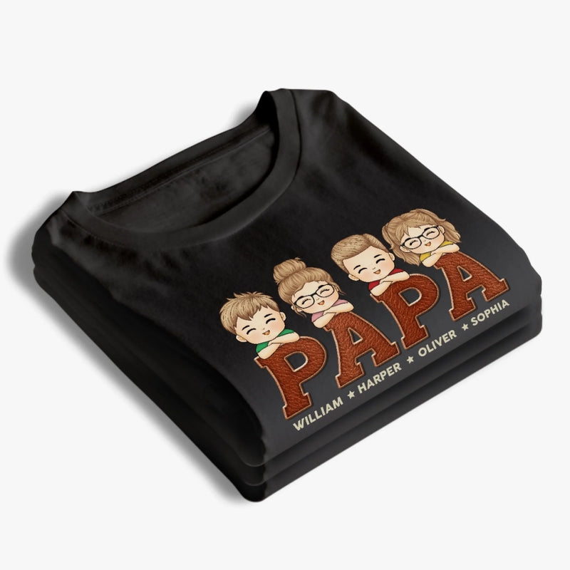You're Stuck With Me, Dad - Family Personalized Custom Unisex T-shirt, Premium T-shirt, Hoodie - Father's Day, Gift For Dad, Grandpa
