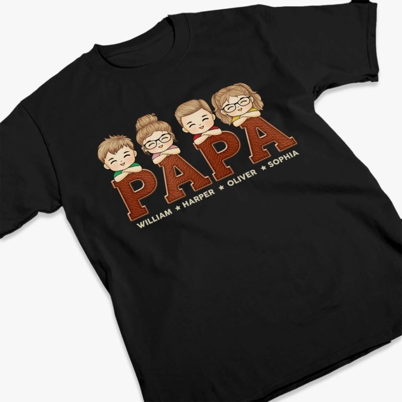 You're Stuck With Me, Dad - Family Personalized Custom Unisex T-shirt, Premium T-shirt, Hoodie - Father's Day, Gift For Dad, Grandpa