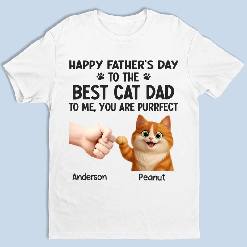 Fist Bumps And Furballs Since Day One - Dog & Cat Personalized Custom Unisex T-shirt, Premium T-shirt, Hoodie - Father's Day,  Gift For Dad, Pet Owners, Pet Lovers