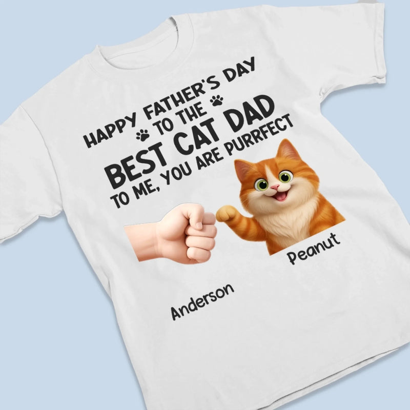 Fist Bumps And Furballs Since Day One - Dog & Cat Personalized Custom Unisex T-shirt, Premium T-shirt, Hoodie - Father's Day,  Gift For Dad, Pet Owners, Pet Lovers