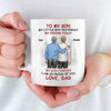 Forever Proud Of You - Family Personalized Custom Mug - Father's Day, Gift For Son