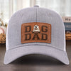 Fur Life, Dad Life - Dog Personalized Custom Leather Patch Hat - Father's Day, Gift For Pet Owners, Pet Lovers