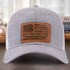 Raised By Paws, Loved By All - Dog Personalized Custom Leather Patch Hat - Father's Day, Gift For Pet Owners, Pet Lovers