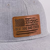 Raised By Paws, Loved By All - Dog Personalized Custom Leather Patch Hat - Father's Day, Gift For Pet Owners, Pet Lovers