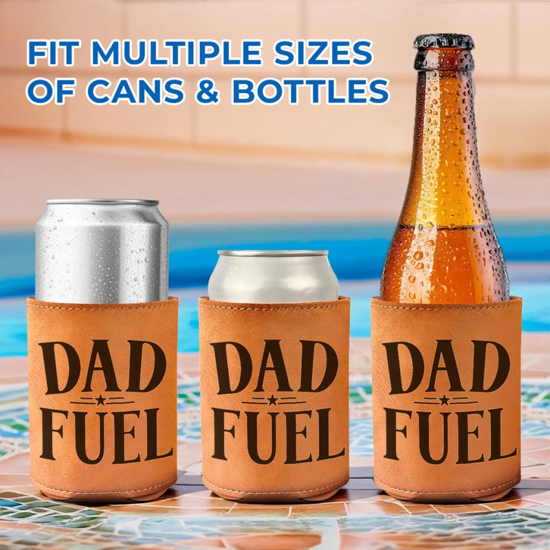 You’re My Favorite Human - Family Personalized Custom Leather Can Cooler - Father's Day, Gift For Dad, Grandpa