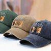 Custom Photo You Call It Spoiled, I Call It Loved - Dog & Cat Personalized Custom Vintage Washed Denim Baseball Cap - Father's Day, Gift For Dad, Pet Owners, Pet Lovers