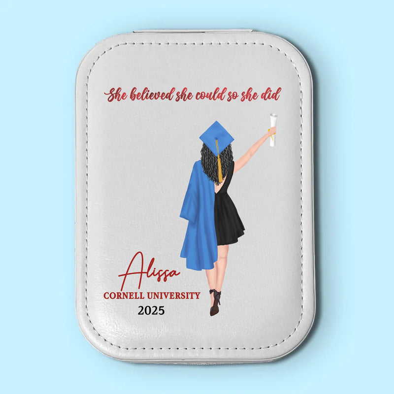 Worth The Hassle - Family Personalized Custom Jewelry Box LED Makeup - Graduation Gift For Family Members, Siblings, Brothers, Sisters