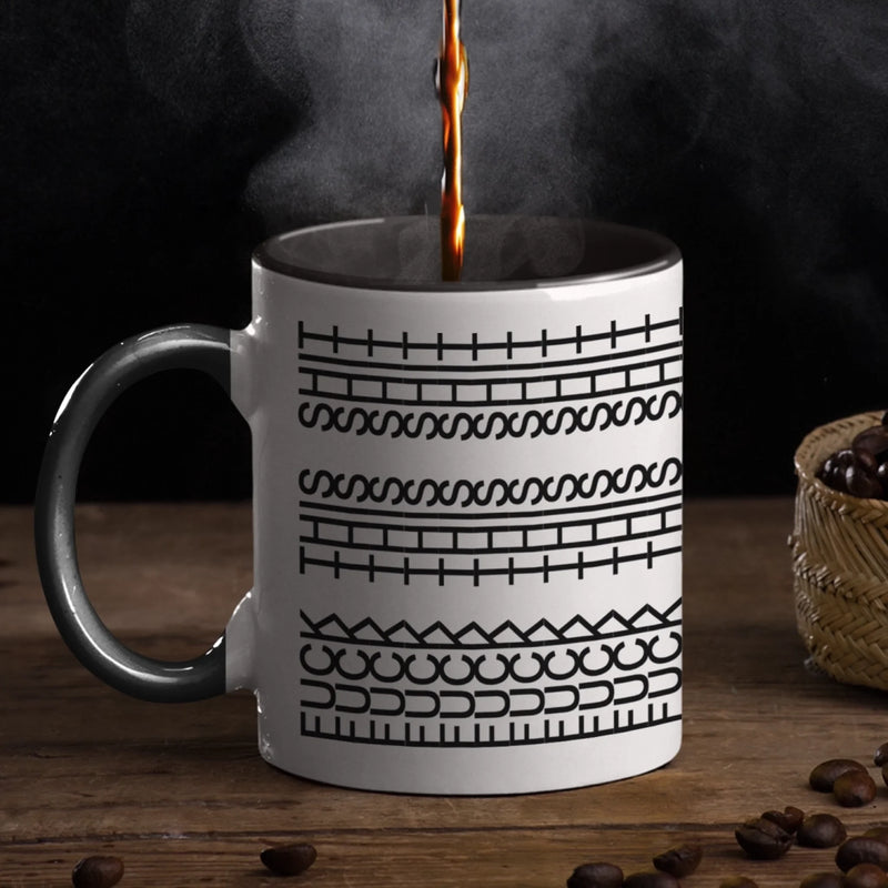 Hidden Message Coffee Accent Mug - Ceramic Tea Cup Gifts For Friends, Family, Funny Sarcastic Mug, Funny Office Gifts For Coworkers, Work Bestie - Fu*k This Sh*t