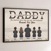 The World May Grow, But Your Love Is Home - Family Personalized Custom Horizontal Poster - Father's Day, Gift For Dad, Grandpa