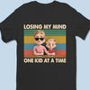 Just A Dad Trying Not To Lose It - Family Personalized Custom Unisex T-shirt, Premium T-shirt, Hoodie - Father's Day, Gift For Dad, Grandpa