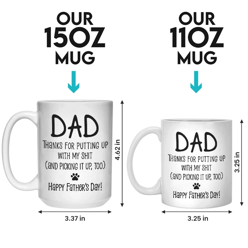 I Trained You Well, Dad - Dog Personalized Custom Mug - Father's Day, Gift For Pet Owners, Pet Lovers