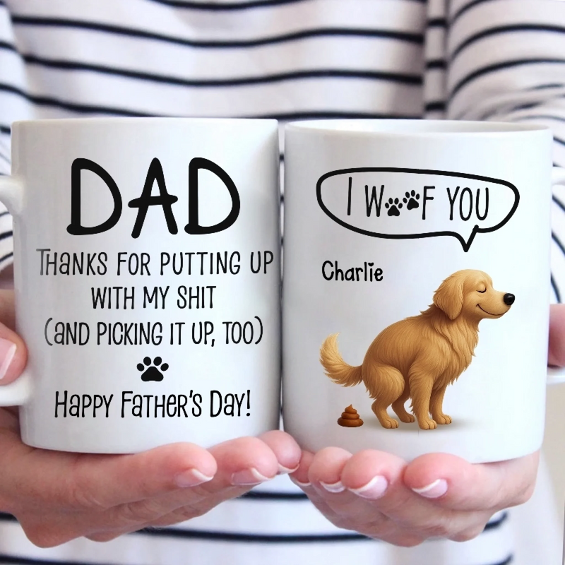 I Trained You Well, Dad - Dog Personalized Custom Mug - Father's Day, Gift For Pet Owners, Pet Lovers