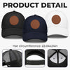 Happy Father's Day, From Your Best Bad Decision - Family Personalized Custom Round Leather Patch Hat - Father's Day, Gift For Dad, Grandpa