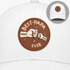 Happy Father's Day, From Your Best Bad Decision - Family Personalized Custom Round Leather Patch Hat - Father's Day, Gift For Dad, Grandpa