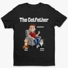The Catfather - Cat Personalized Custom Unisex T-shirt, Premium T-shirt, Hoodie - Father's Day,  Gift For Dad, Pet Owners, Pet Lovers