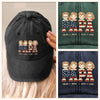 All Love, All Papa - Family Personalized Custom Vintage Washed Denim Baseball Cap - Father's Day, Gift For Dad