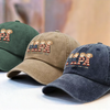 All Love, All Papa - Family Personalized Custom Vintage Washed Denim Baseball Cap - Father's Day, Gift For Dad
