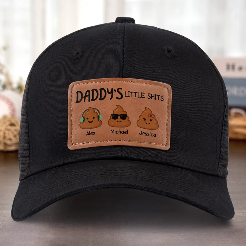 Proud Creator Of Chaos Since Birth - Family Personalized Custom Leather Patch Hat - Father's Day, Gift For Dad, Grandpa