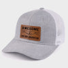 Tiny Hands, Big Love - Family Personalized Custom Leather Patch Hat - Father's Day, Gift For Dad, Daughter