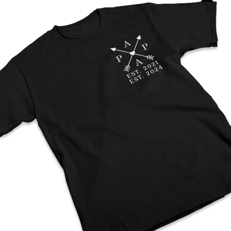 No Matter Where You Go, I'm With You - Family Personalized Custom Unisex T-shirt, Premium T-shirt, Hoodie - Father's Day, Gift For Dad, Grandpa