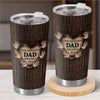 Loved By The Littlest Hands - Family Personalized Custom Tumbler - Father's Day, Gift For Dad, Grandpa