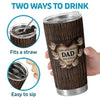 Loved By The Littlest Hands - Family Personalized Custom Tumbler - Father's Day, Gift For Dad, Grandpa