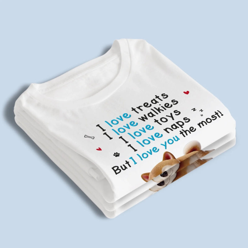 Dad, You're My Favorite Walk Buddy - Dog Personalized Custom Unisex T-shirt, Premium T-shirt, Hoodie - Father's Day, Gift For Dad, Pet Owners, Pet Lovers
