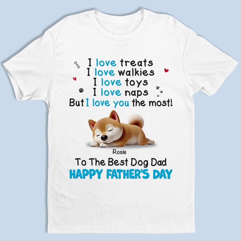 Dad, You're My Favorite Walk Buddy - Dog Personalized Custom Unisex T-shirt, Premium T-shirt, Hoodie - Father's Day, Gift For Dad, Pet Owners, Pet Lovers