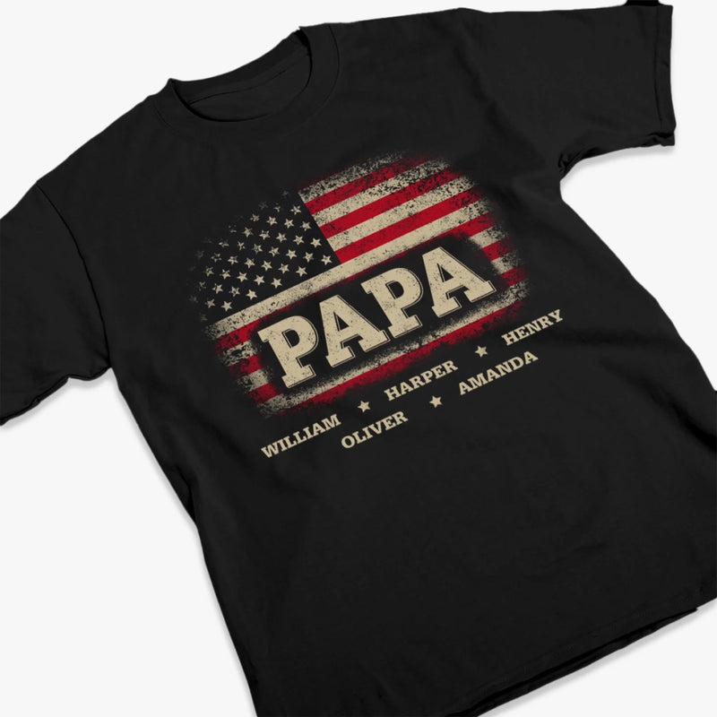 Alpha Of My Heart, Happy Father’s Day - Family Personalized Custom Unisex T-shirt, Premium T-shirt, Hoodie - Father's Day, Gift For Dad, Grandpa