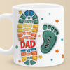 Following In Your Footsteps - Family Personalized Custom 3D Inflated Effect Printed Mug - Father's Day, Gift For Dad, Grandpa