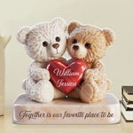 Love Cuddled Up In One Hug - Couple Personalized Custom Acrylic Plaque Custom Shape - Gift For Couple