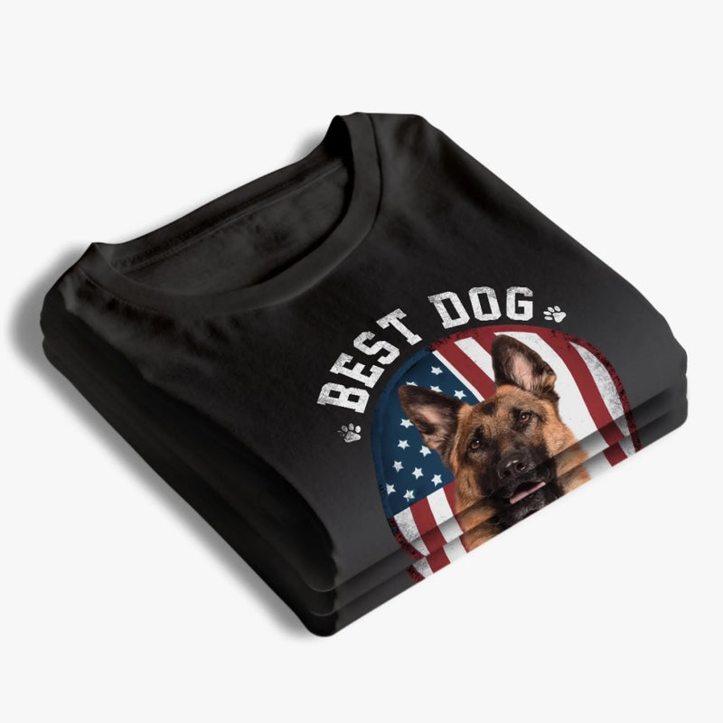 Custom Photo My Heart Beats Dog - Dog & Cat Personalized Custom Unisex T-shirt, Premium T-shirt, Hoodie - Father's Day, Gift For Dad, Pet Owners, Pet Lovers