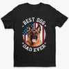 Custom Photo My Heart Beats Dog - Dog & Cat Personalized Custom Unisex T-shirt, Premium T-shirt, Hoodie - Father's Day, Gift For Dad, Pet Owners, Pet Lovers