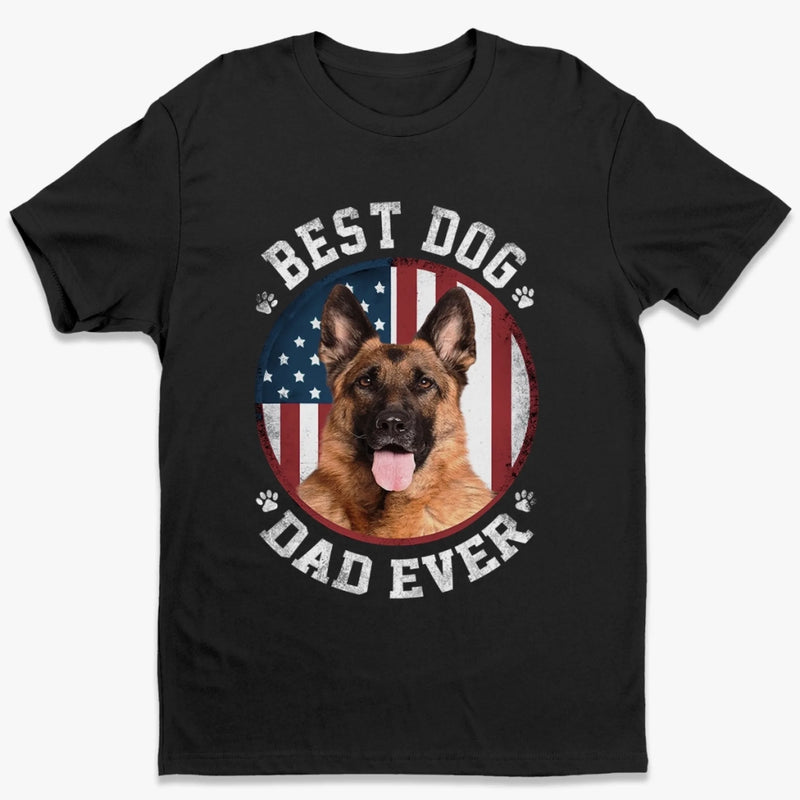 Custom Photo My Heart Beats Dog - Dog & Cat Personalized Custom Unisex T-shirt, Premium T-shirt, Hoodie - Father's Day, Gift For Dad, Pet Owners, Pet Lovers
