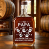 To My Forever Hero - Family Personalized Custom Whiskey Bottle - Father's Day, Gift For Dad, Grandpa