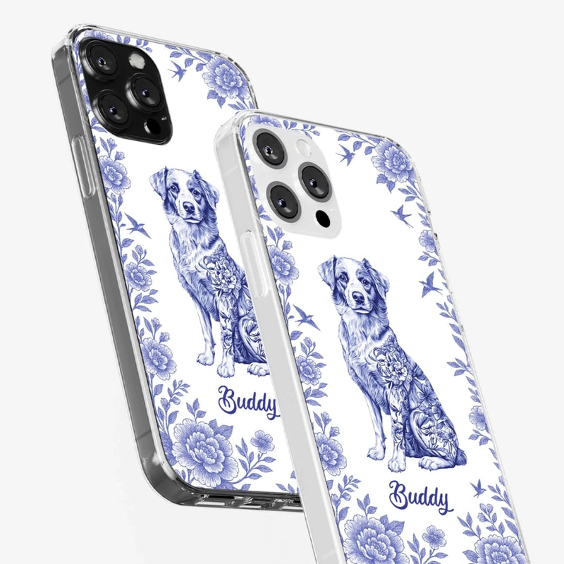 Elegance In Bloom, Love In Fur - Dog Personalized Custom Clear Phone Case - Gift For Pet Owners, Pet Lovers