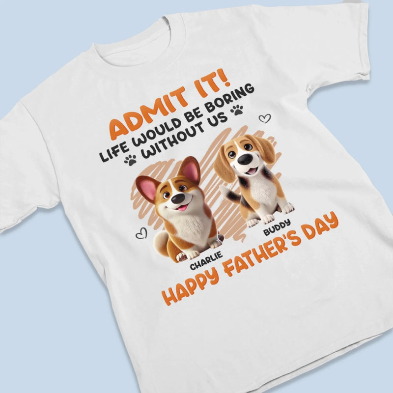 I Ruff You - Dog Personalized Custom Unisex T-shirt, Premium T-shirt, Hoodie - Father's Day,  Gift For Dad, Pet Owners, Pet Lovers