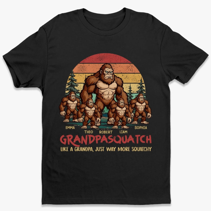 Big Foot, Bigger Heart - Family Personalized Custom Unisex T-shirt, Premium T-shirt, Hoodie - Father's Day, Gift For Dad, Grandpa