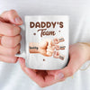 Captain Daddy And His Crew - Family Personalized Custom Mug - Father's Day, Gift For Dad, Grandpa