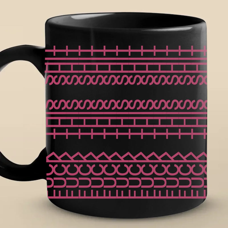 Every Line Has A Rhythm - Friend Black Mug - Gift For Best Friends, Sisters, Family Members, Coworkers