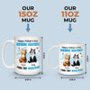 My Paw’s On Your Heart Forever - Cat Personalized Custom Mug - Father's Day, Gift For Pet Owners, Pet Lovers