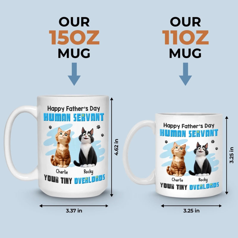 My Paw’s On Your Heart Forever - Cat Personalized Custom Mug - Father's Day, Gift For Pet Owners, Pet Lovers