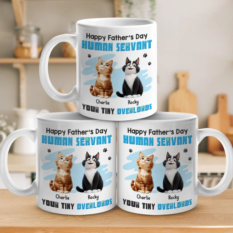 My Paw’s On Your Heart Forever - Cat Personalized Custom Mug - Father's Day, Gift For Pet Owners, Pet Lovers