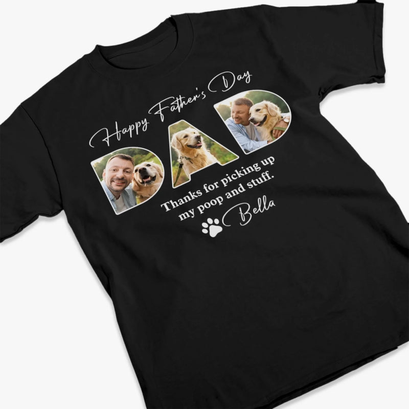 Custom Photo My Hero With A Leash - Dog Personalized Custom Unisex T-shirt, Premium T-shirt, Hoodie - Father's Day, Gift For Pet Owners, Pet Lovers